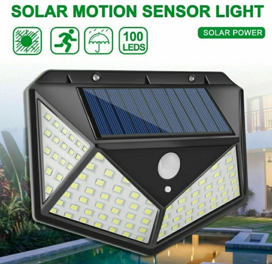100 LED Solar Motion Sensor Light 3 Modes