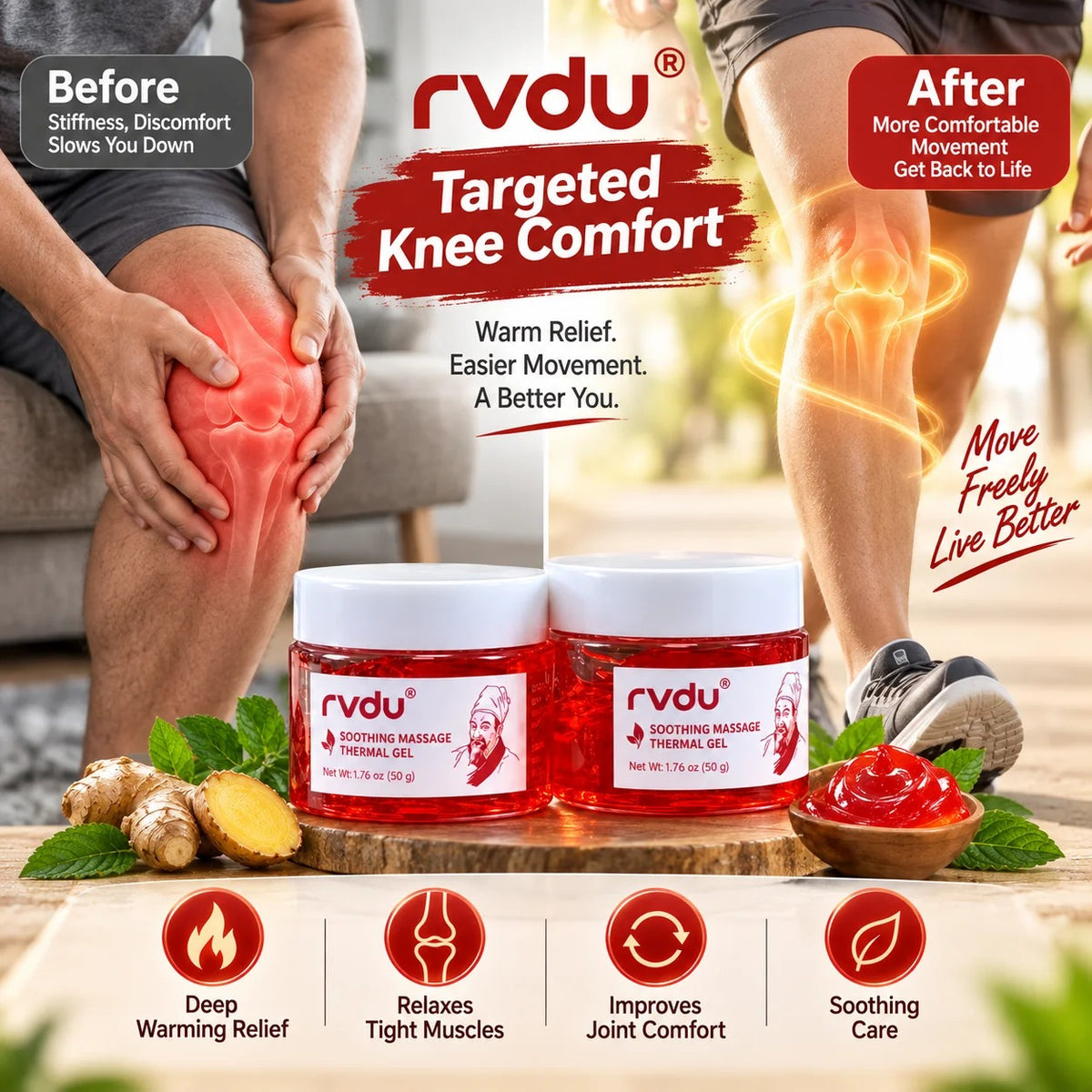 RVDU Soothing Massage Thermal Gel