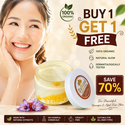 Zafrani Glow Gold Serum Cream | Buy 1 Get 1 FREE | 100% Organic
