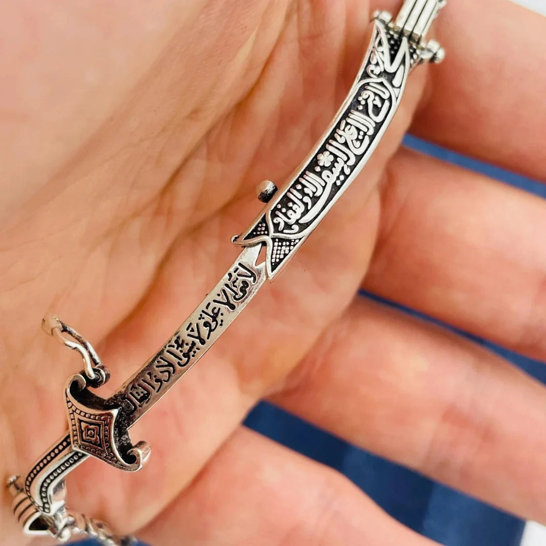 Zulfiqar Sword Silver Bracelet