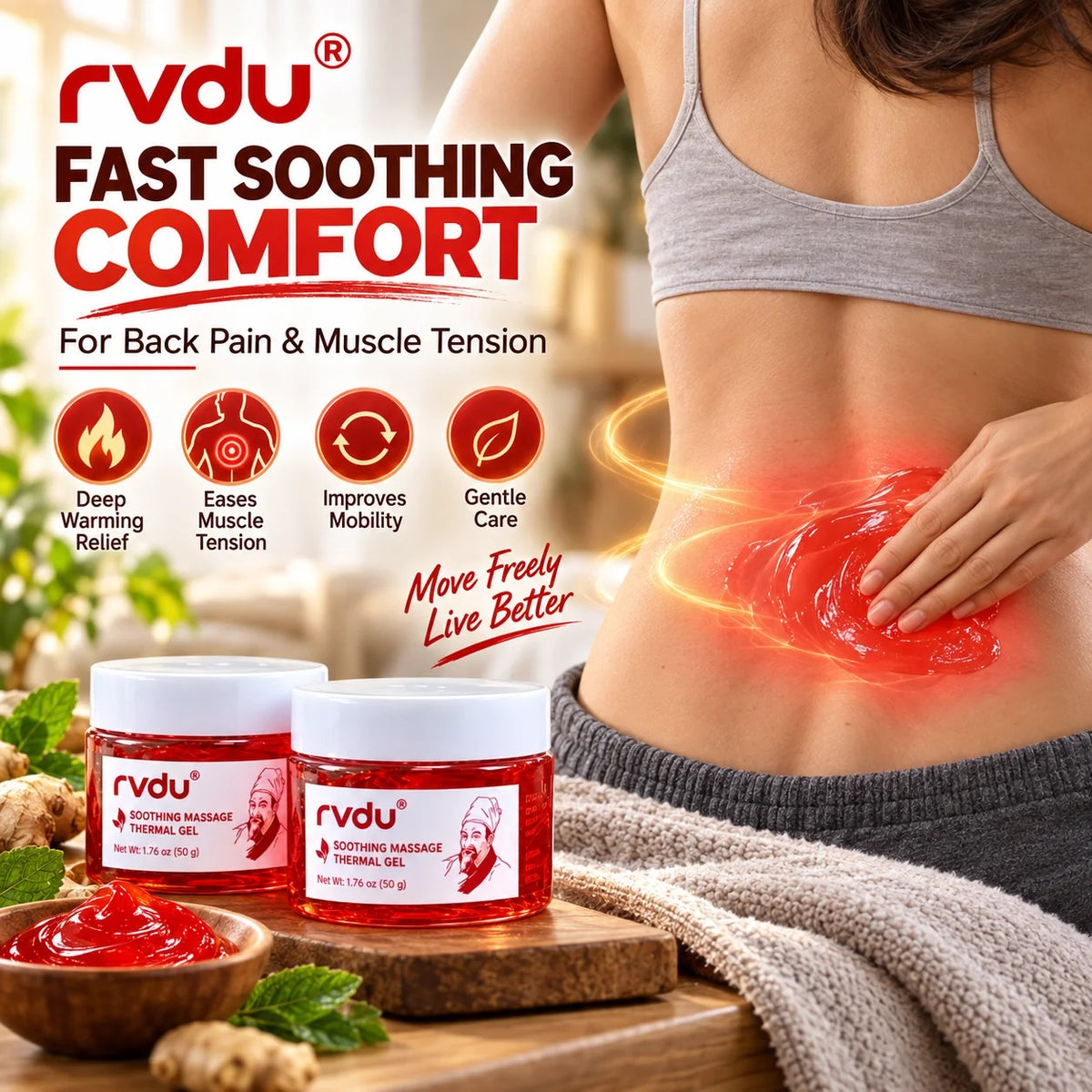 RVDU Soothing Massage Thermal Gel