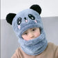 Winter Kids Hats Cute Cartoon Bear Ear Plush Caps Baby Hat