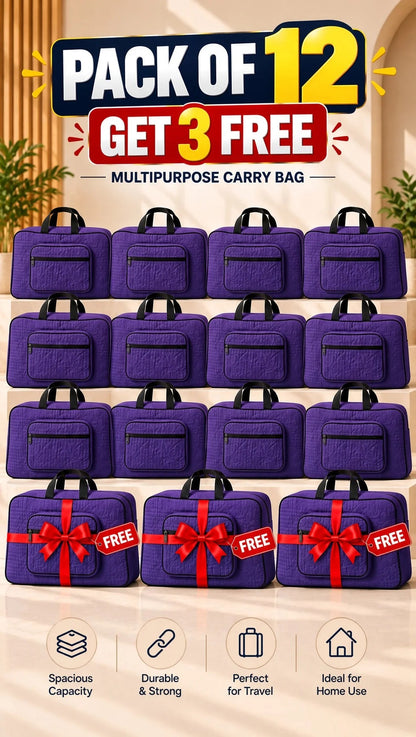 Signature Carry Ease Quilted Bag - Storage & Travelling Bag [Purple]