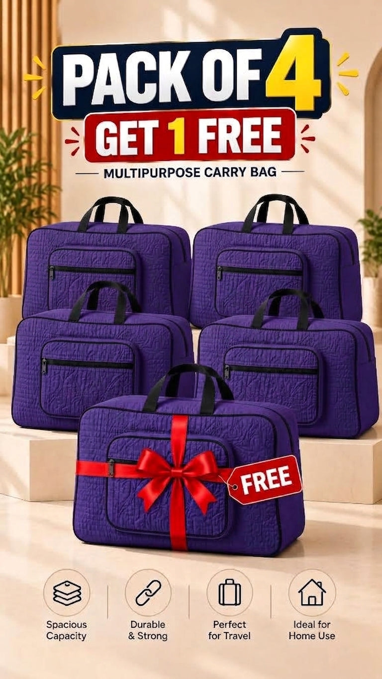 Signature Carry Ease Quilted Bag - Storage & Travelling Bag [Purple]