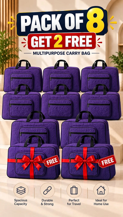 Signature Carry Ease Quilted Bag - Storage & Travelling Bag [Purple]