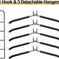 Multi Layers Clothes Hangers - 5 in 1 Anti-slip Metal Hangers - Premium Quality Multi-purpose Wardrobe Storage Hanger Set