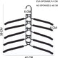 Multi Layers Clothes Hangers - 5 in 1 Anti-slip Metal Hangers - Premium Quality Multi-purpose Wardrobe Storage Hanger Set