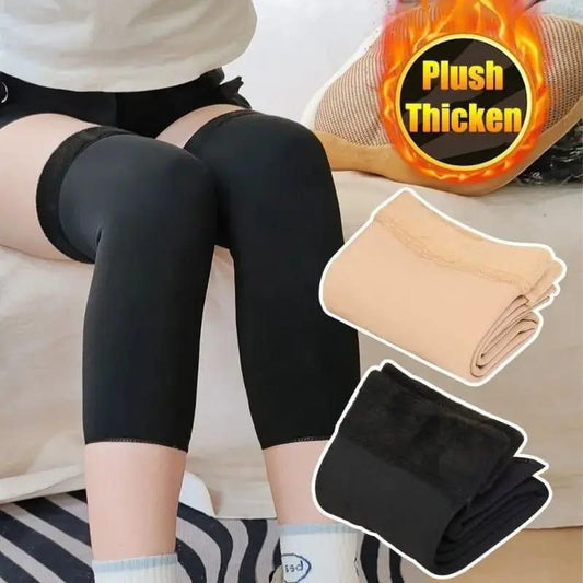 Knee Warmer - Woolen Blend Thermal Leg Warmers - Unisex Elastic Knee Pads For Men & Women