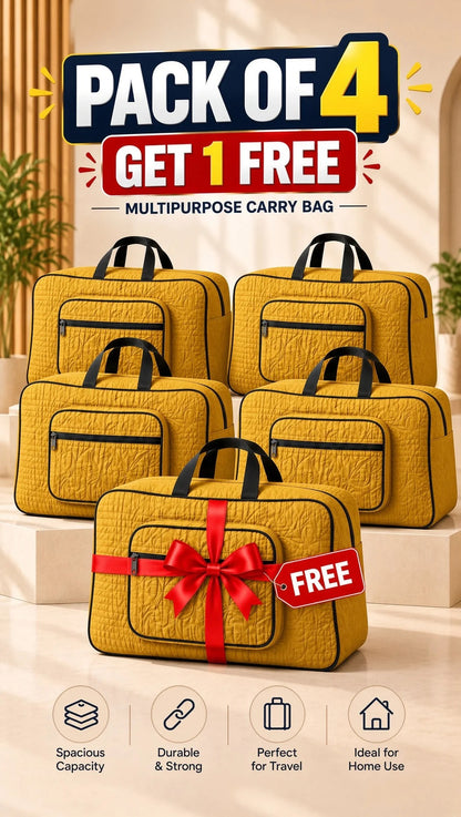 Signature Carry Ease Quilted Bag - Storage & Travelling Bag [Yellow]