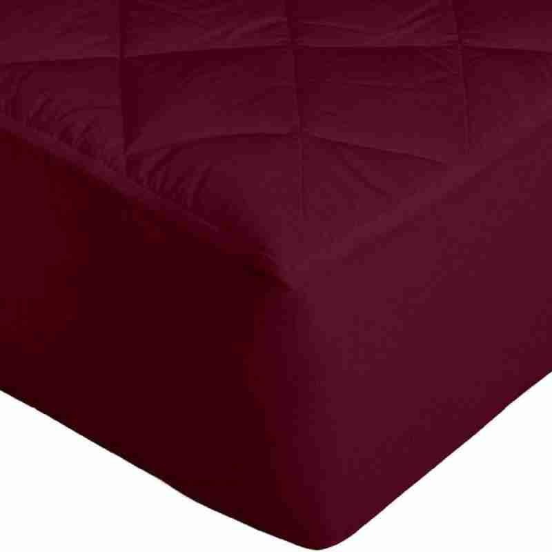 Rich Cotton Quilted 100% Waterproof Mattress Protector - Maroon (All Sizes Available)
