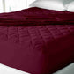 Rich Cotton Quilted 100% Waterproof Mattress Protector - Maroon (All Sizes Available)