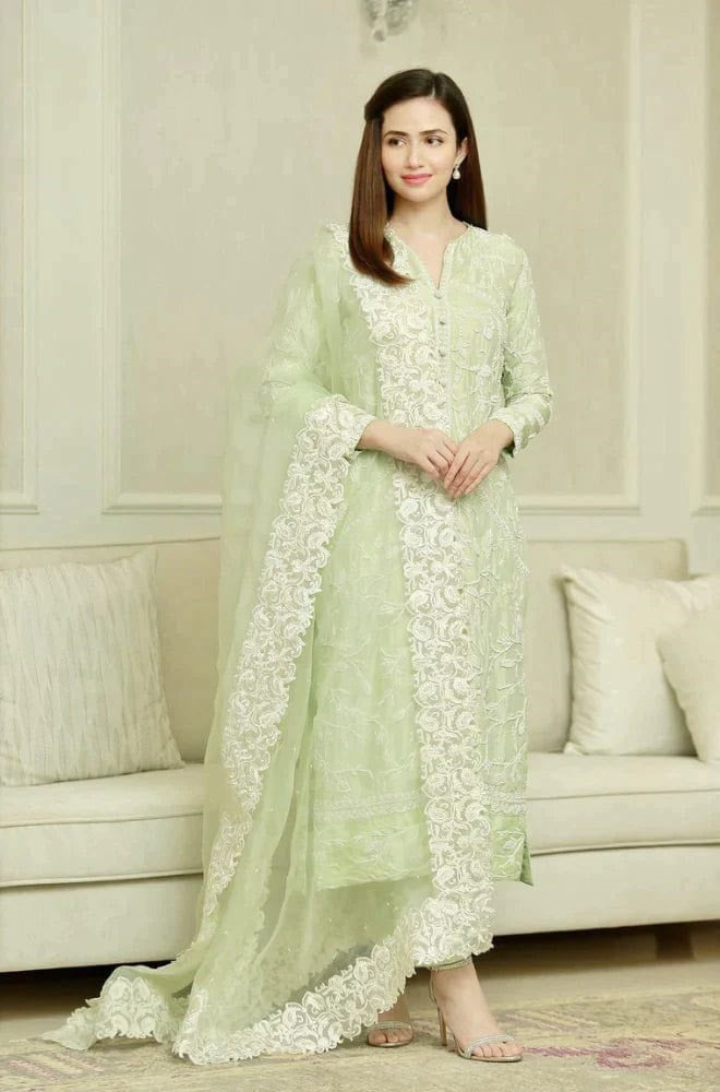 3 Piece Summer Embroidered Lawn - GT-37