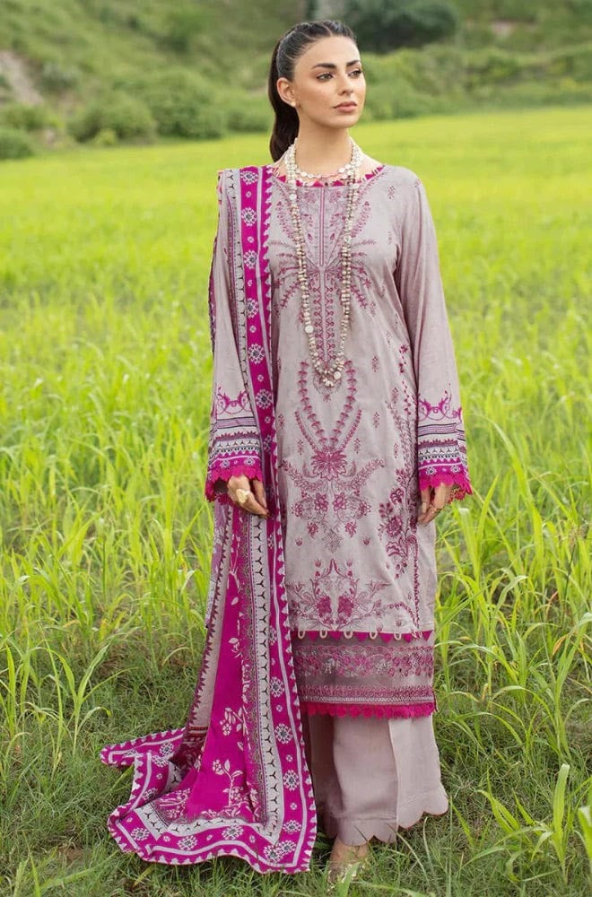 3 Piece Summer Embroidered Lawn - GT-46