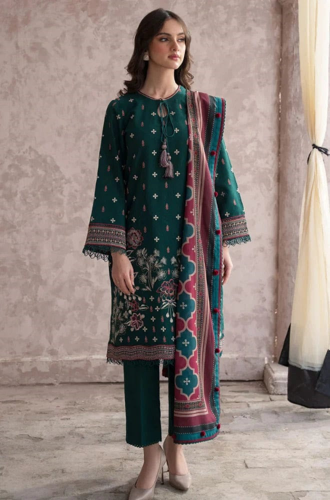 3 Piece Summer Embroidered Lawn - GT-49