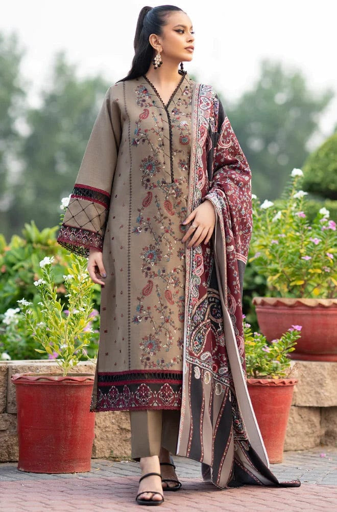 3 Piece Summer Embroidered Lawn - GT-50