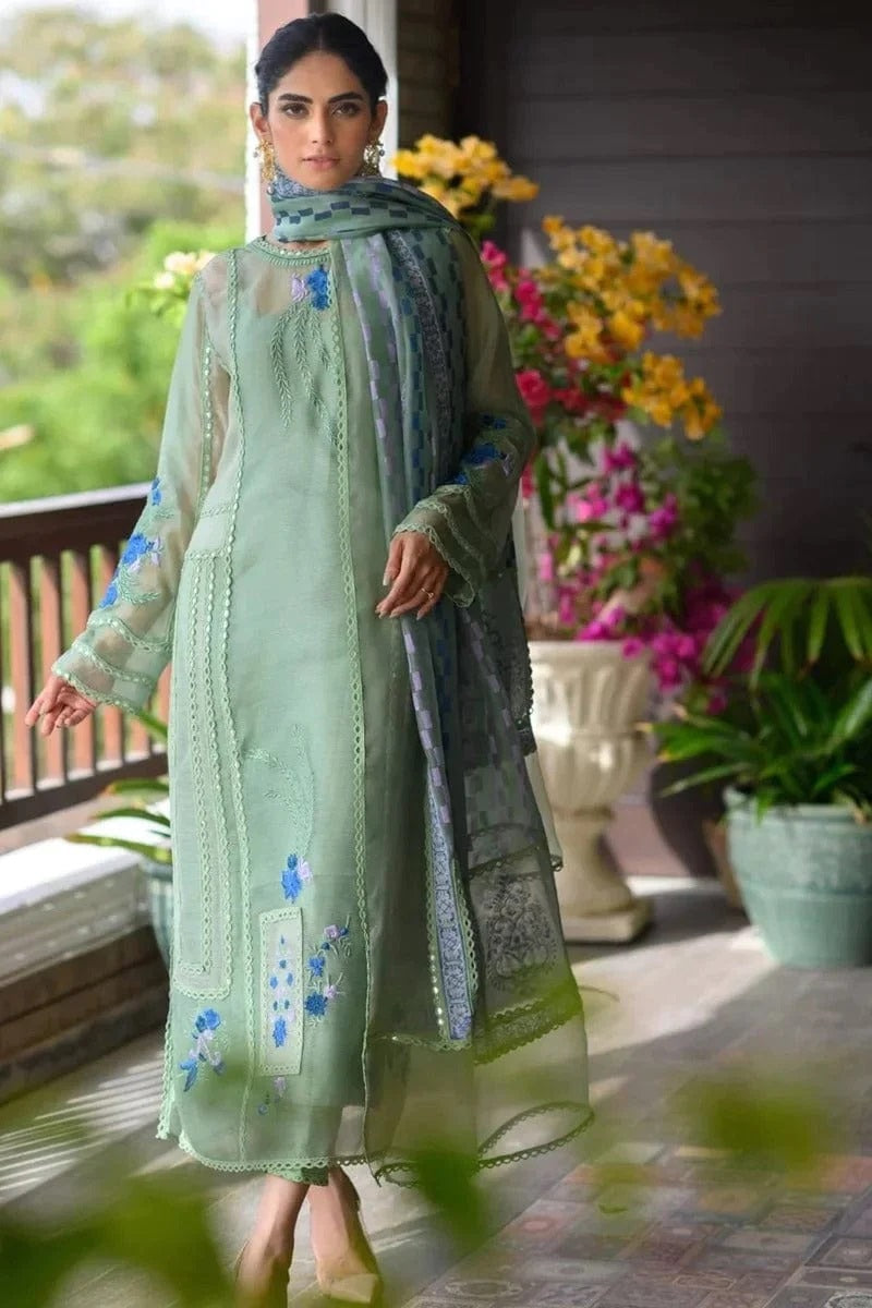 3 Piece Summer Embroidered Lawn - GT-79