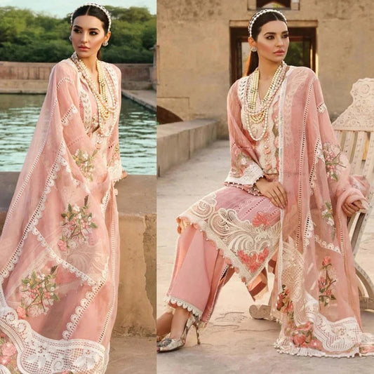 3 Piece Summer Embroidered Lawn - GT-71