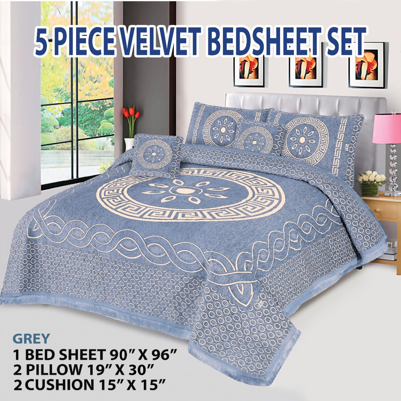 Velvet Bed Sheet Set VN-15