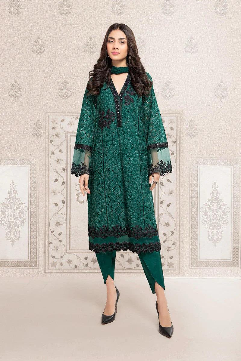 3 Piece Summer Embroidered Lawn - GT-84