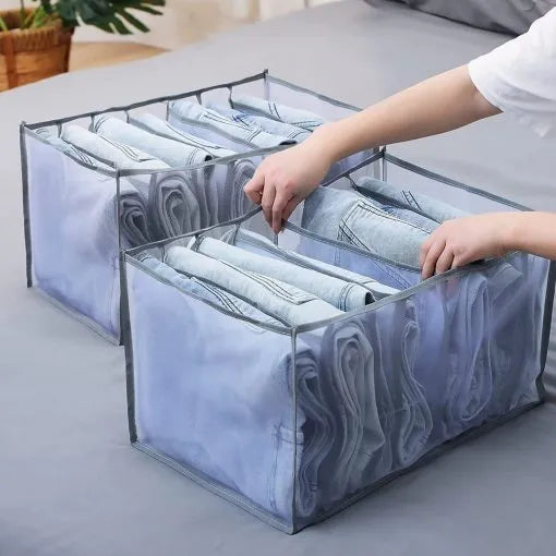 7 Grids Jeans Organizer / Wardrobe Organizer For Multiple Items