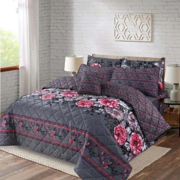 7 Pcs Comforter Set - Silver Spring