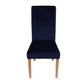 Fitted Style Cotton Jersey Chair Cover Blue
