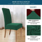 Fitted Style Cotton Jersey Chair Cover Bottle Green
