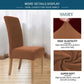 Fitted Style Cotton Jersey Chair Cover Light Brown