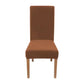 Fitted Style Cotton Jersey Chair Cover Light Brown