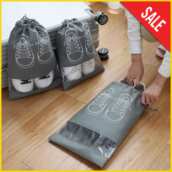 Pack of 10 Pcs Travel Shoe Bags, Large Shoes Pouch Packing Organizers with Rope for Men and Women Household Storage Bags 5store.pk 