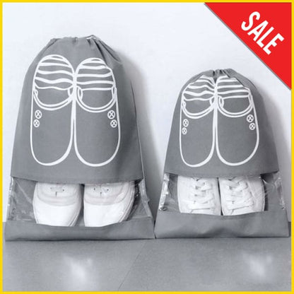 Pack of 10 Pcs Travel Shoe Bags, Large Shoes Pouch Packing Organizers with Rope for Men and Women Household Storage Bags 5store.pk 