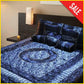 Silk Semi Quilt Fabric - 8 pcs - Fancy Bed Sheets 5storepk Blueberry 
