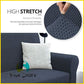 Turkish Stretchable Sofa Cover / Sofa Protector - Dark Grey 5store.pk 