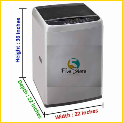 Waterproof Top Loaded Washing Machine Cover (Brown Color - All Sizes Available) 5storepk 