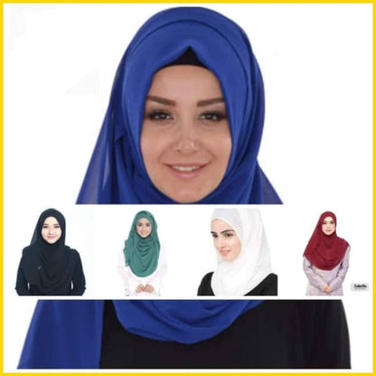 Women's Two Loop Ready To Wear Instant Hijab-Headscarf 5store.pk 
